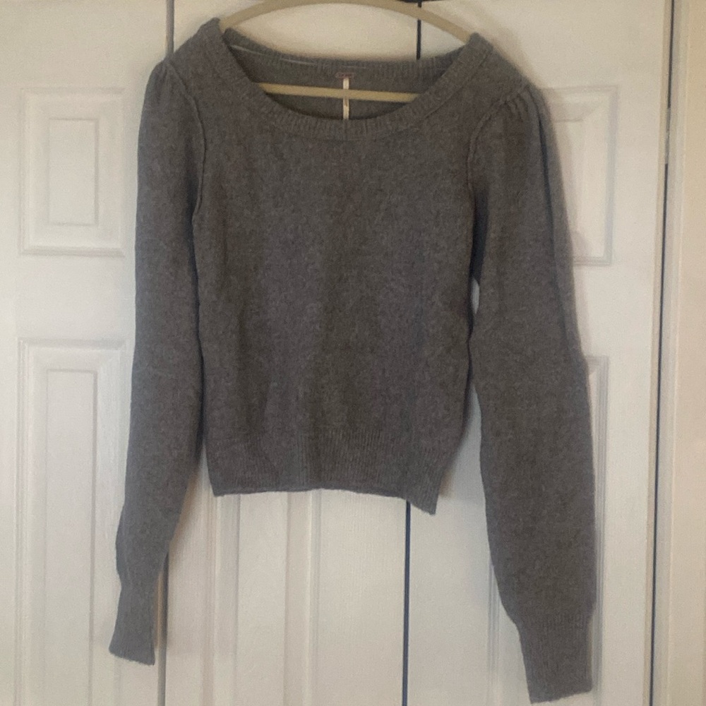 Free people gray sweater